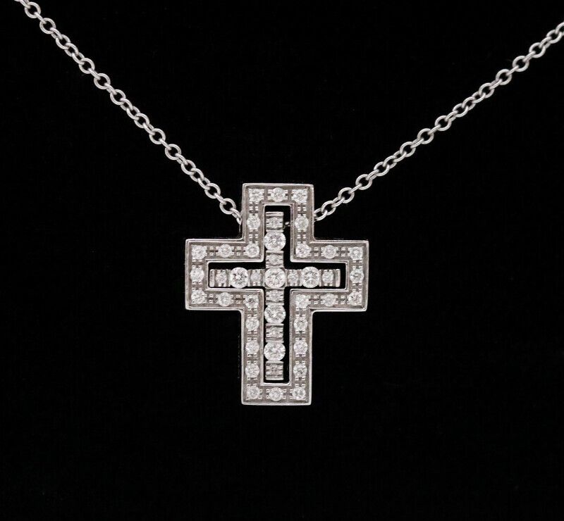 Damiani 18K White Gold Diamond Pendant XS 20083507 118695222
