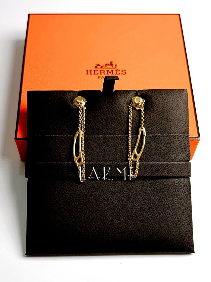Hermes Chandale Mini Punk Earrings Rose Gold H217531B 00 96185171