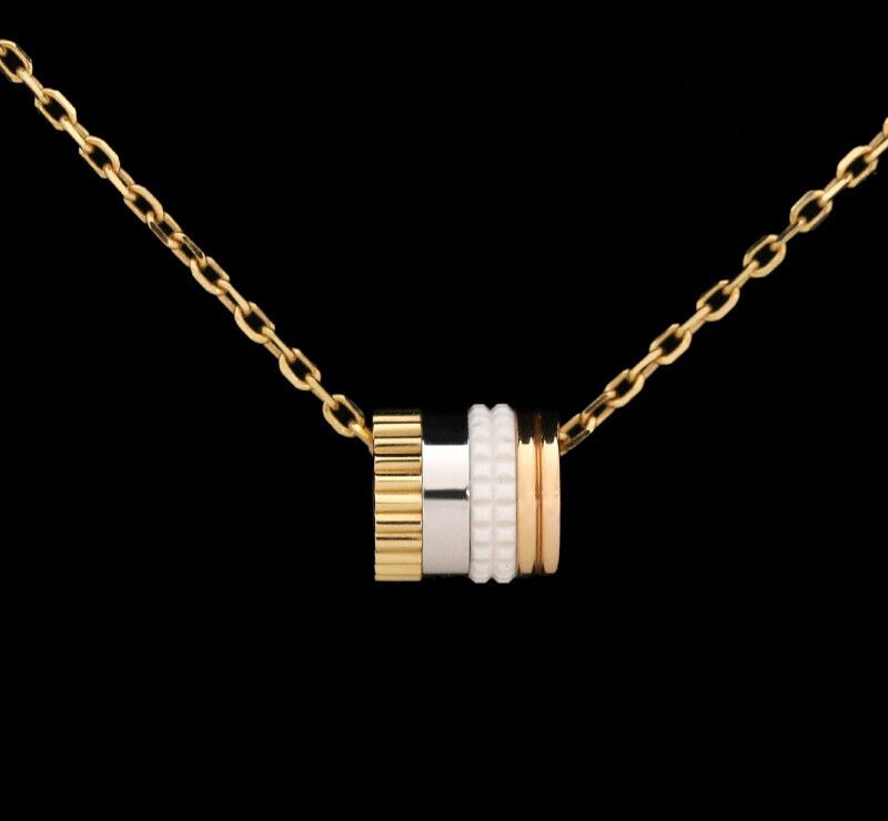 Boucheron Quatro White Mini Ring 18K Gold Diamond Necklace JPN00550 118695220