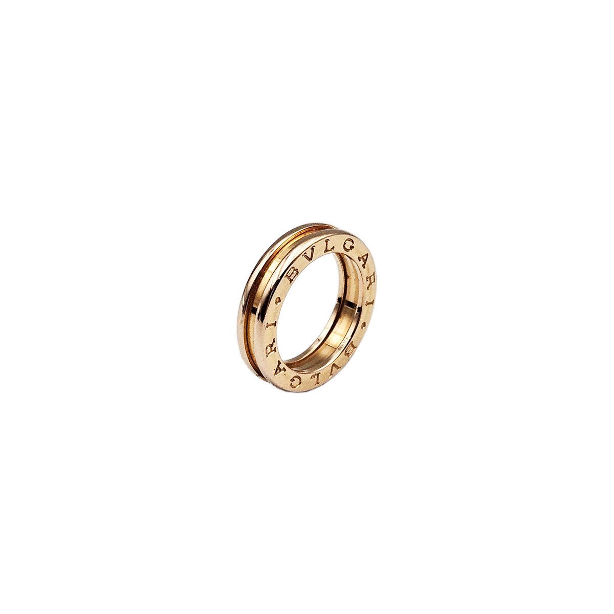 BVLGARI 18K Rose Gold B.zero1 Ring Size 9 128032449