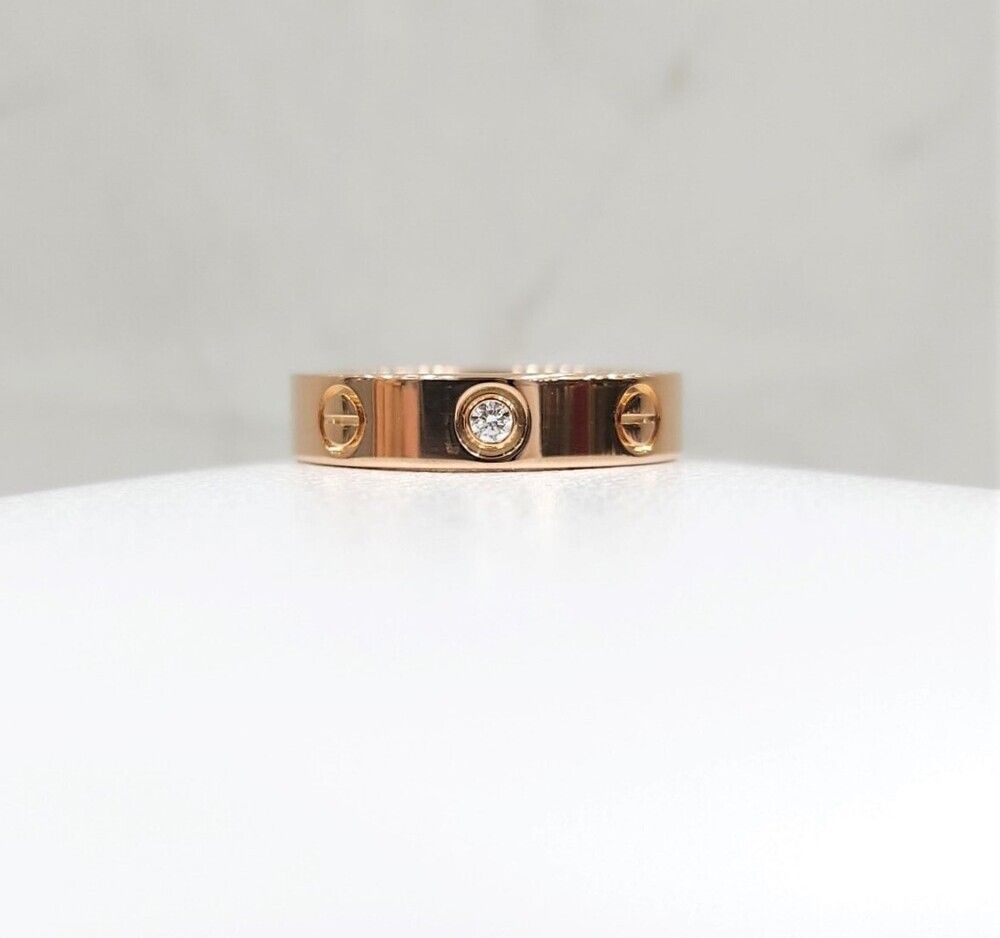 Cartier Diamond 1P Love Band Ring Size 48 - SKU 127817817