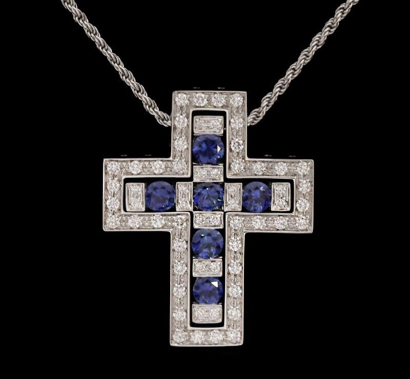 Damiani Sapphire Necklace 18K White Gold L 20073471 119790618