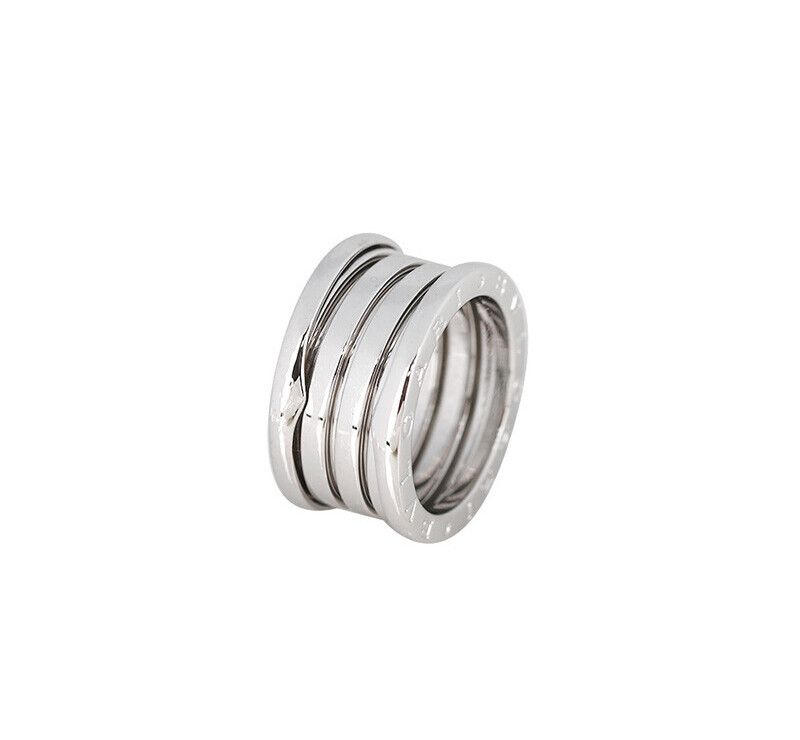 Bulgari 18K White Gold Zero One 4 Ring 11mm - SKU: 7245466628 75876085