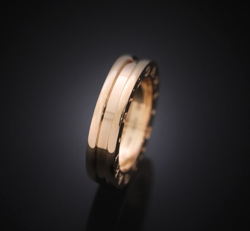 Bulgari 18K Rose Gold Ring 48MM 4.5MM 335989 112622572