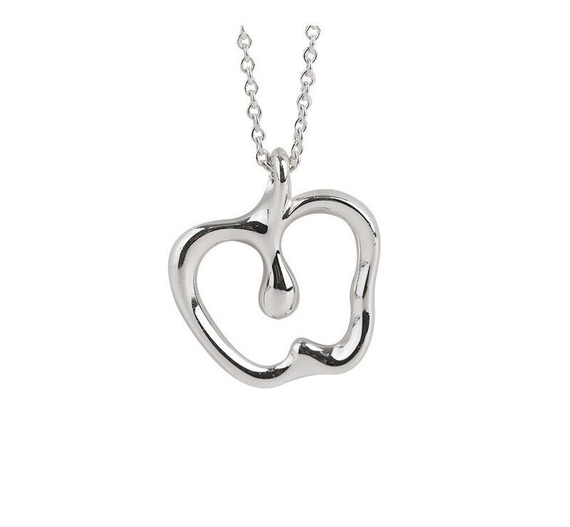 Tiffany & Co Silver Apple Pendant Necklace 7220165237 75875581