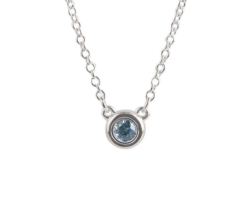 Tiffany & Co Silver Aquamarine Necklace 7242954822 75875811