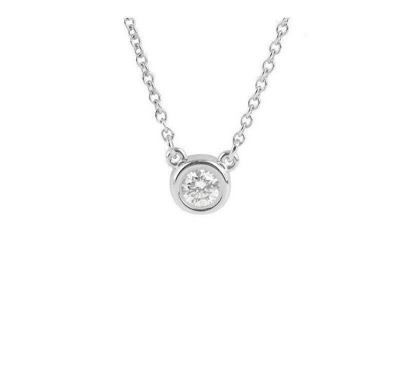 Tiffany & Co Silver Diamond Necklace 1P 7242954266 76033616
