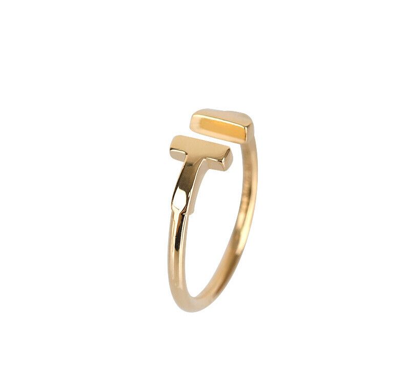 Tiffany & Co T Wire 18K Yellow Gold Ring 1.6MM Size 8 7245342788 75875858
