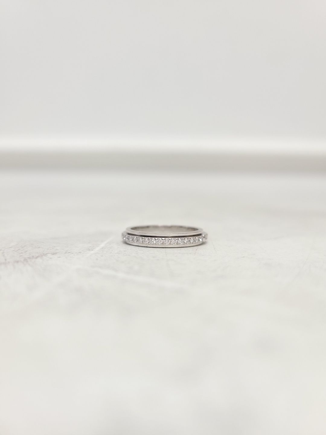 Piaget 18K White Gold 47P Diamond 0.24CT Possession Ring 46 129186973
