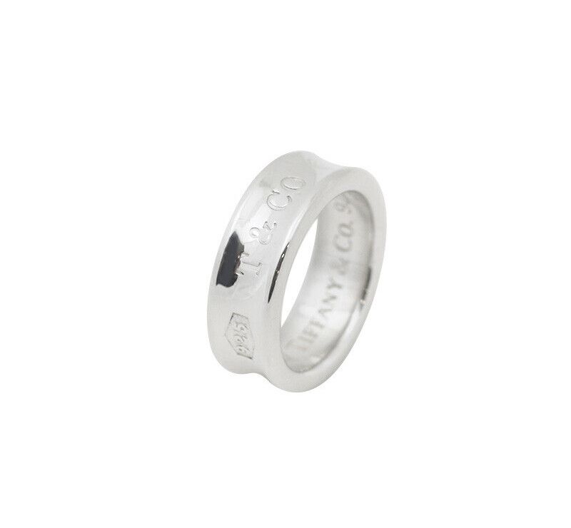 Tiffany & Co Silver Ring 1837 10.5 Size 6MM 7345781137 96311800