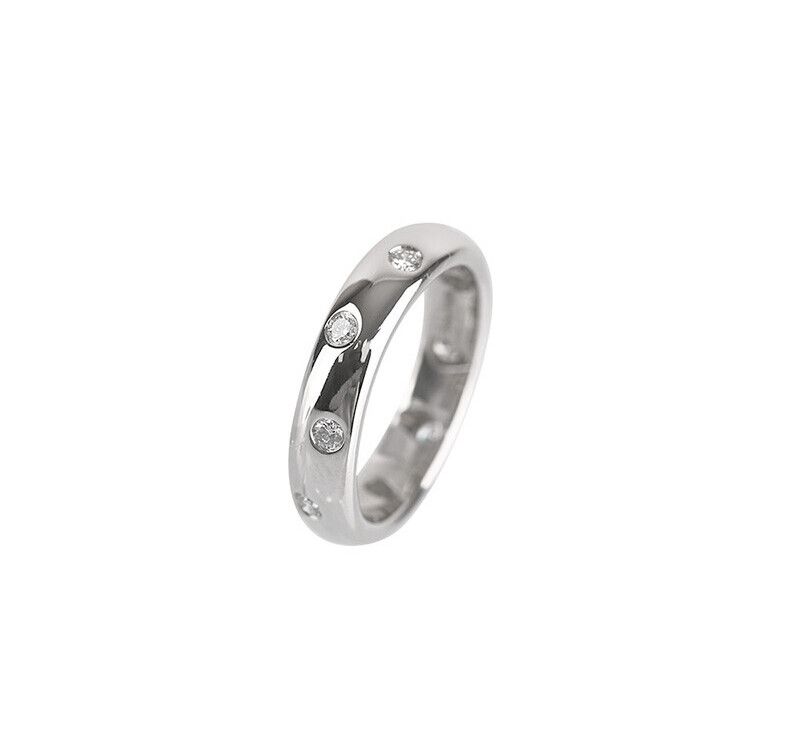 Tiffany & Co Platinum Diamond Ring Size 9 4MM 7243226438 75875818