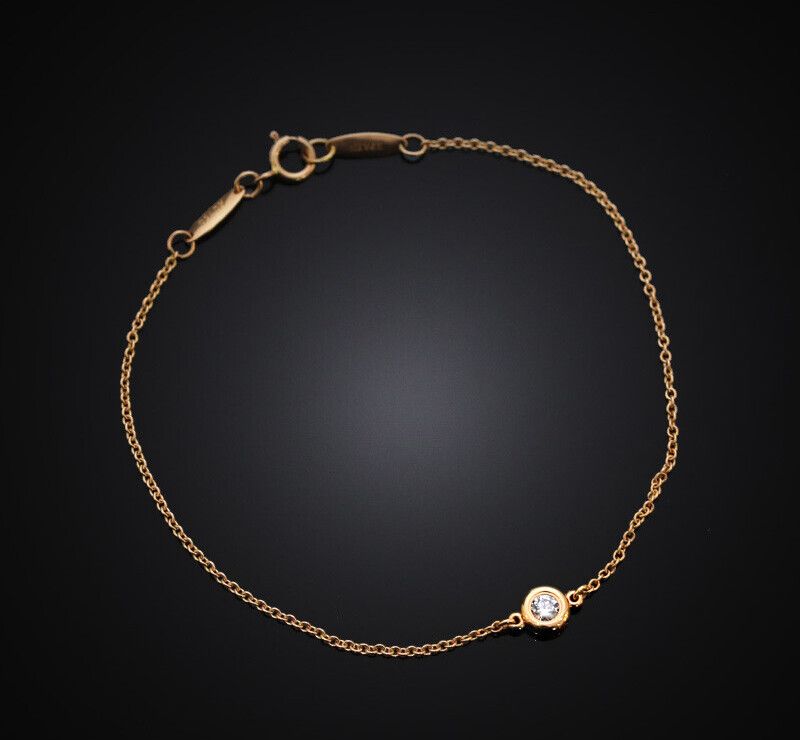 Tiffany & Co 18K Rose Gold Diamond 1P Bracelet 7247751922 76033449