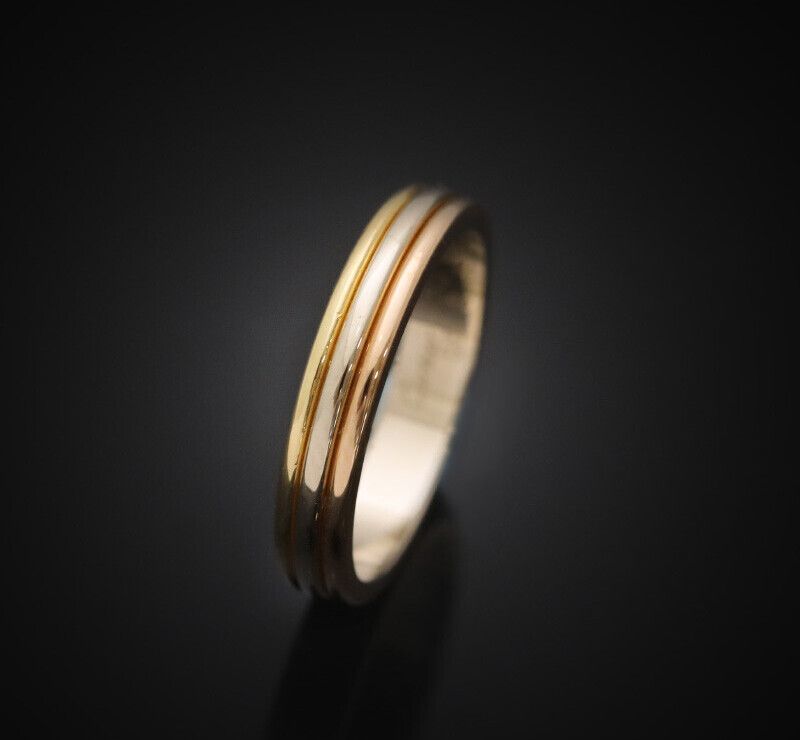 Cartier Trinity Wedding Band 18K Gold 3.6MM 55 Size 7245265856 76033480