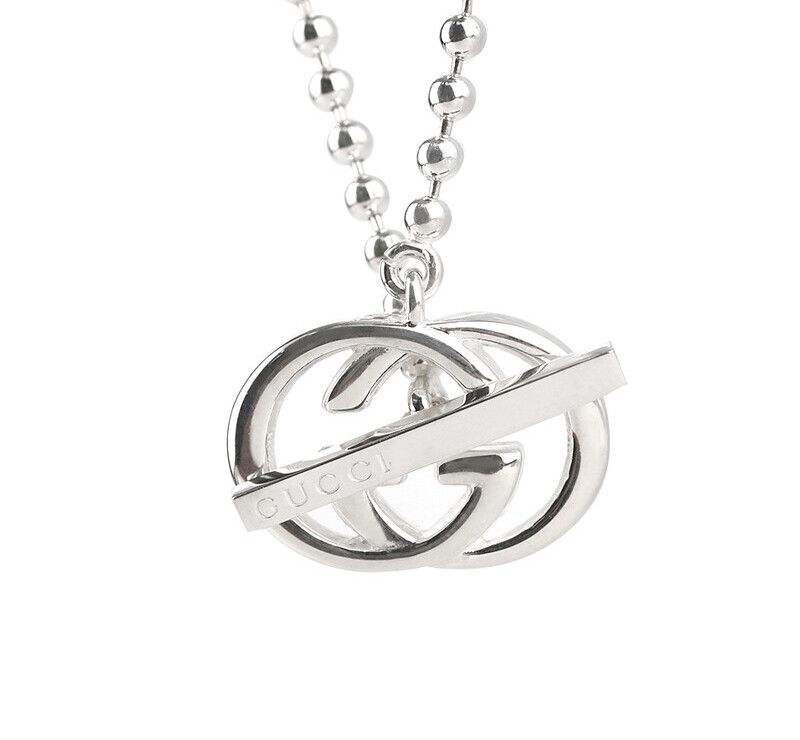 Gucci Interlocking Ring Silver Necklace 7245042726 76033446