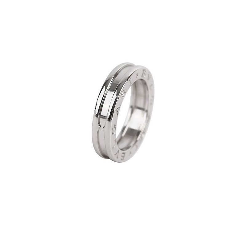 Bulgari 18K White Gold Ring 4.5mm Size 49 SKU: 7245434043 75876172