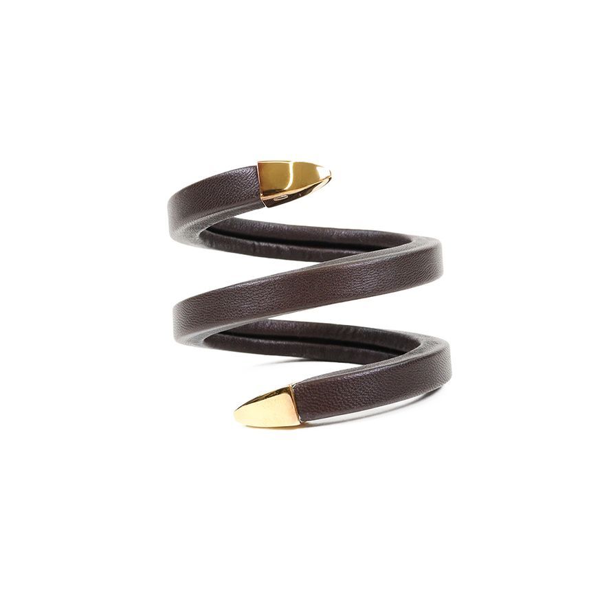 Bottega Veneta Coil Spiral Cuff Wrap Bracelet 608701 102259901