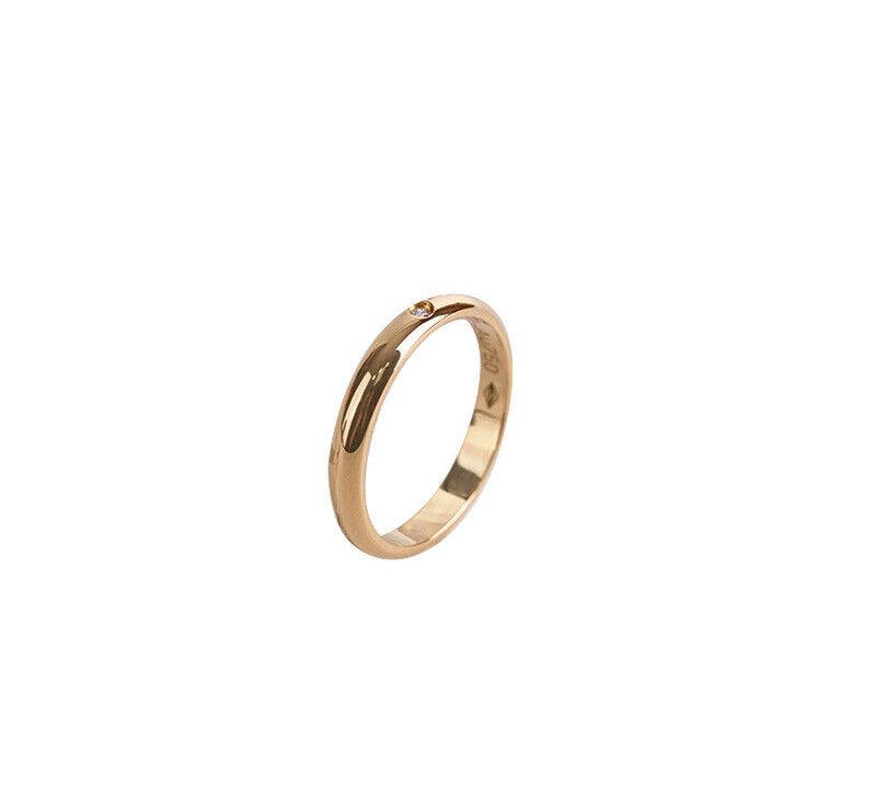Cartier 18K Wedding Band in Yellow Gold with Diamond 1P 2.5MM 7241779311 75683723