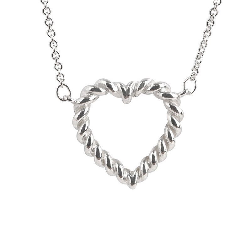 Tiffany & Co Twist Heart Silver Necklace 7243123090 75679415