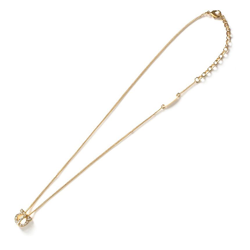 Salvatore Ferragamo 24SS Gancini 3D Crystal Necklace 0736244 64448491
