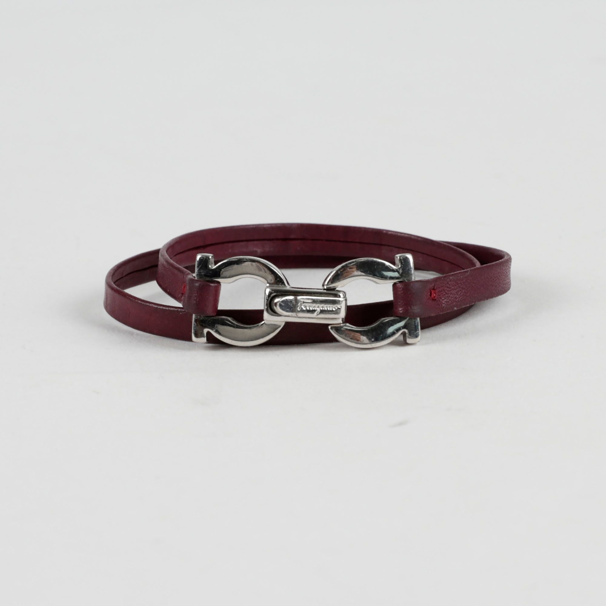Salvatore Ferragamo Gancini Double Strap Bracelet 128809404