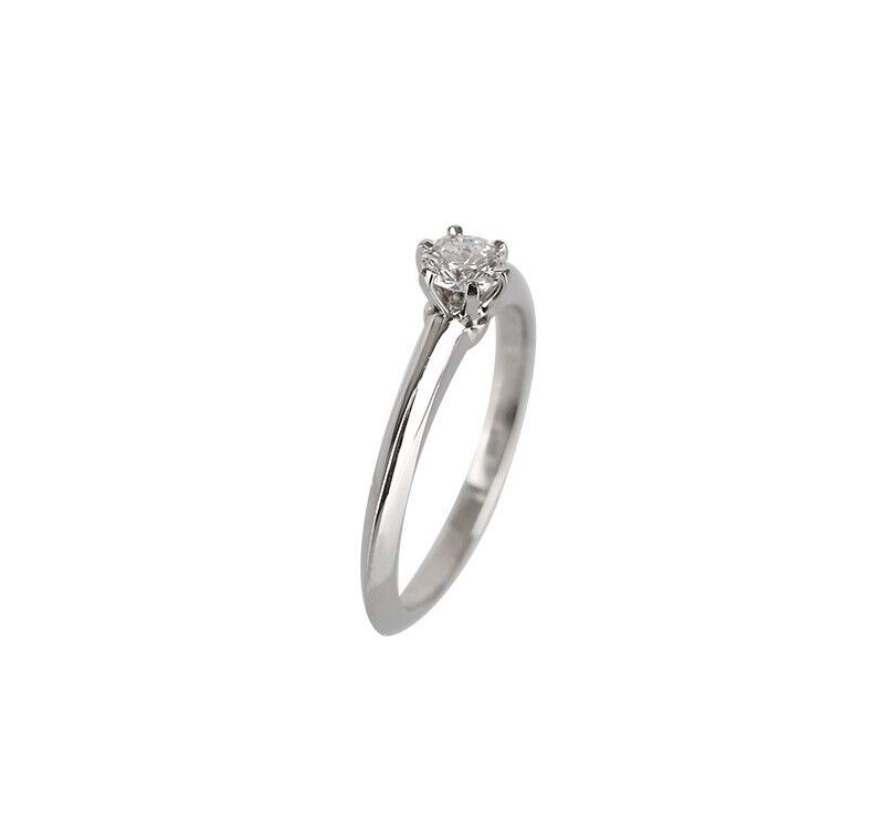 Tiffany & Co Platinum Diamond Wedding Ring 0.31CT Size 12 1.6MM 7245365154 76894678