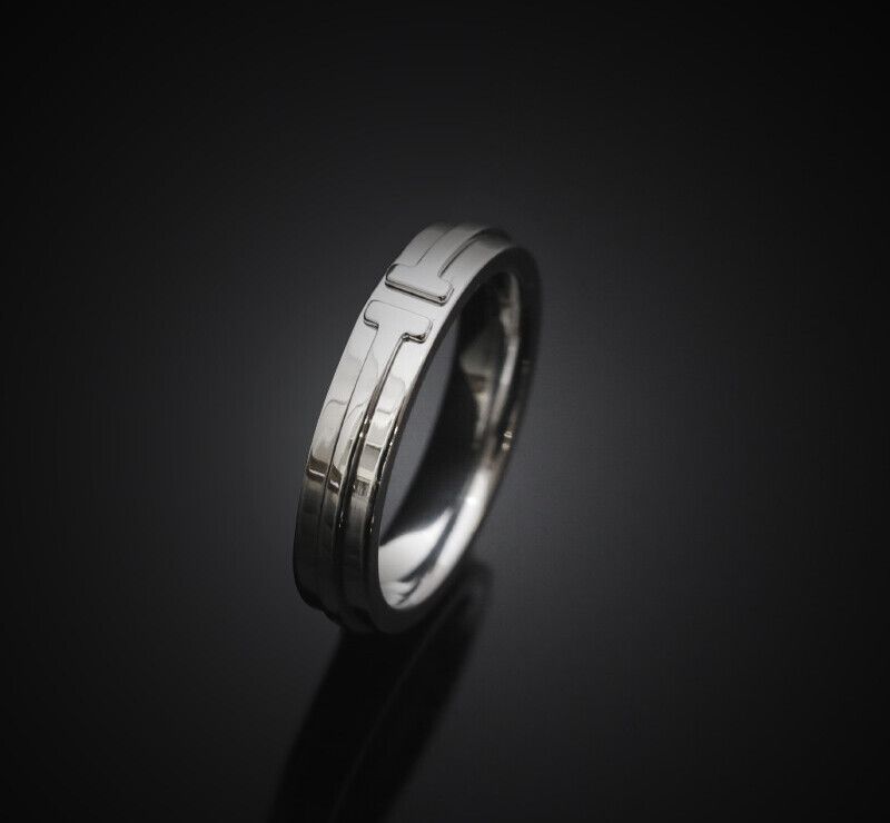 Tiffany & Co 18K White Gold T Narrow Ring 18K 4.5MM 7255470006 76894713