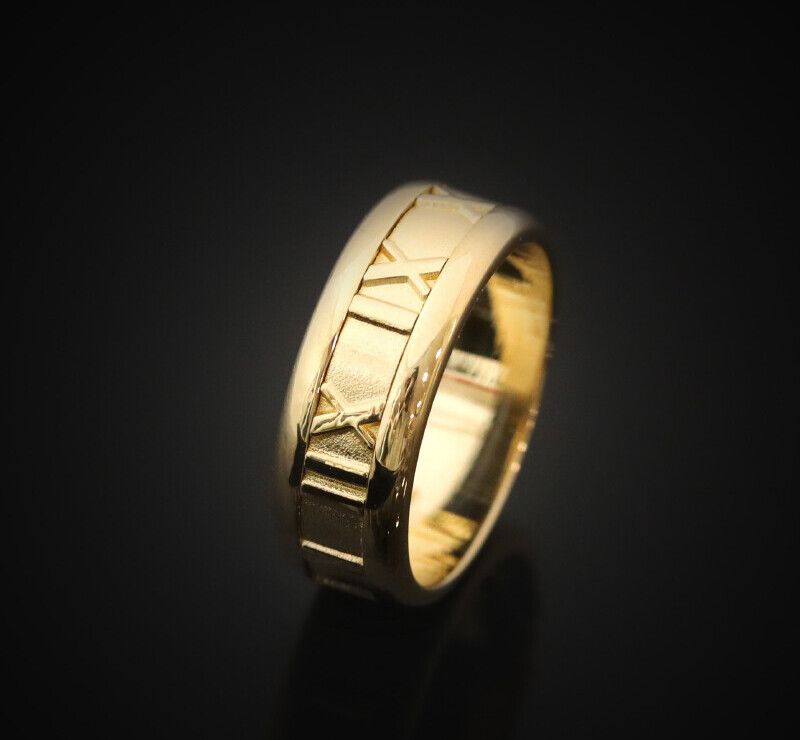 Tiffany & Co 18K Yellow Gold Atlas Ring Size 13 6.7MM 7504083898 125542971