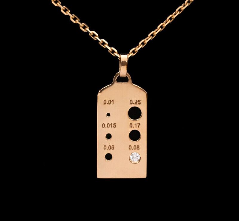 Fred Stone Caliber 18K Rose Gold Diamond Necklace 7447795495 120615877