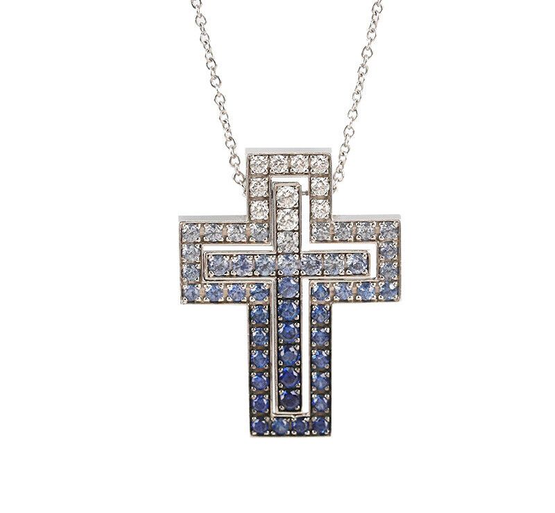 Damiani 18K White Gold Diamond Iceberg Large Pendant 7255426312 76894555