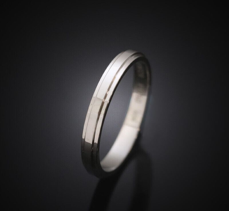 Cartier Wedding Band Platinum 2.5MM Size 50 7241686694 76033835
