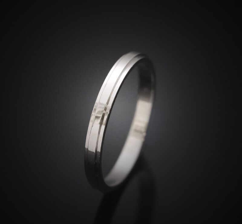 Cartier Wedding Band Platinum 2.5MM Size 56 SKU 7241685089 76033725
