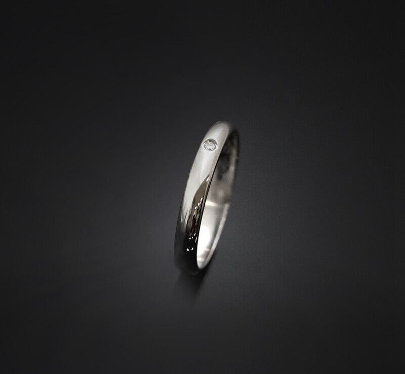 Cartier Wedding Band Platinum Diamond 1P 2.5MM 7247737155 76033826