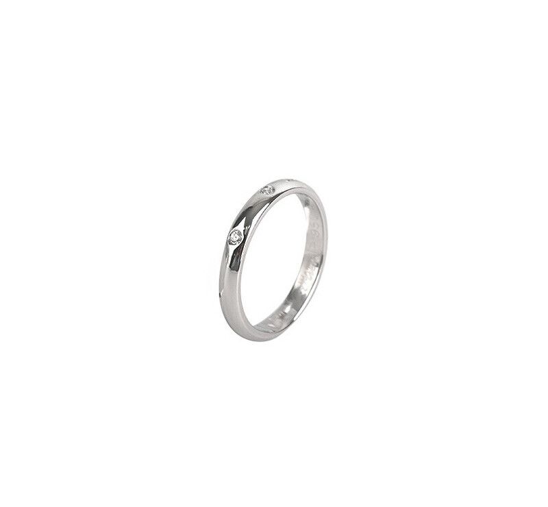 Cartier 1895 Wedding Band Platinum Diamond 3P 2.6MM 7241764444 76033497