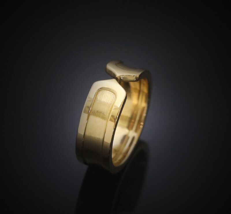 Cartier Double C Ring 18K Yellow Gold 49 6MM 7245446852 75875788
