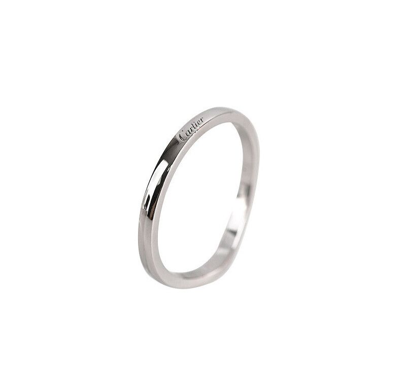 Cartier Ballerina Wedding Band Platinum 2MM Size 63 7245306423 75875958
