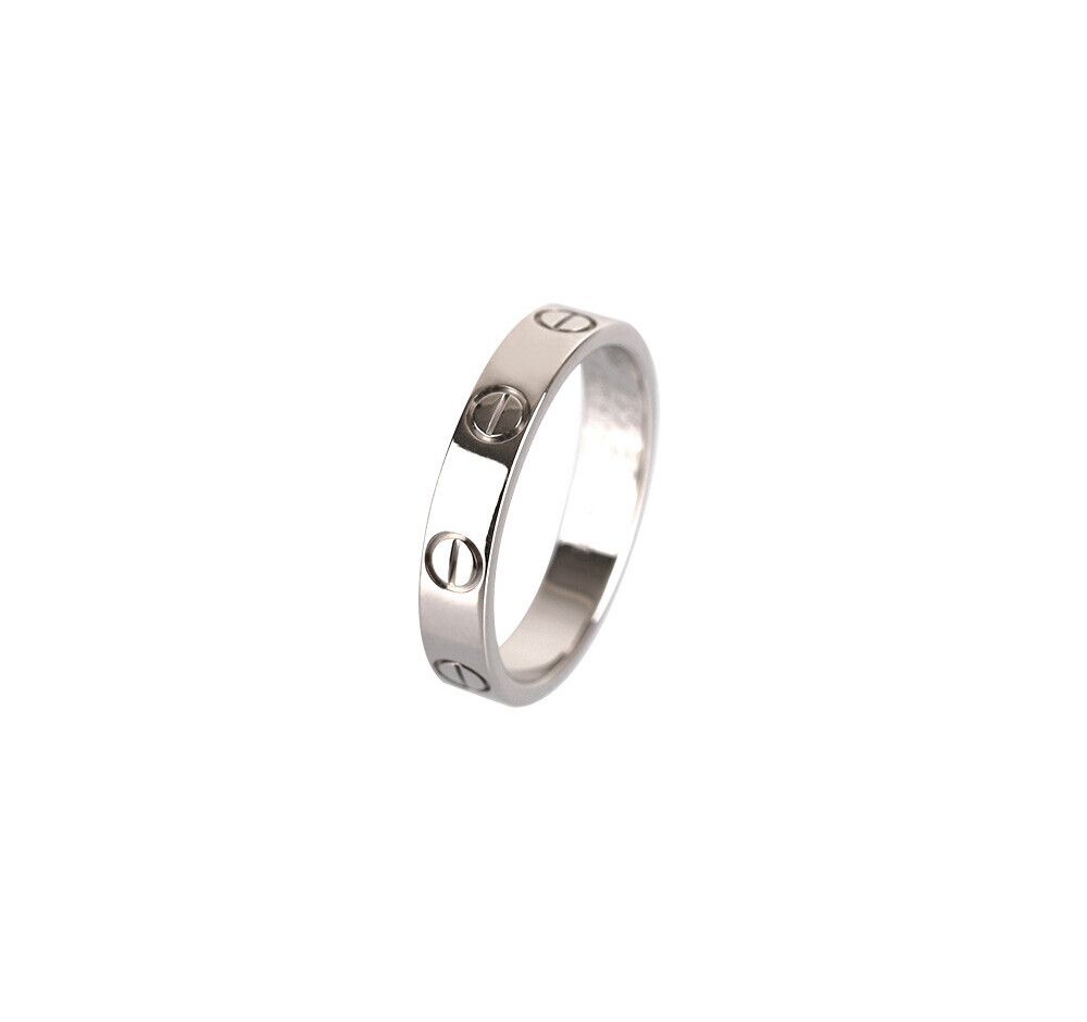 Cartier Love Band 18K White Gold 3.5mm Size 50 7245498225 75875808