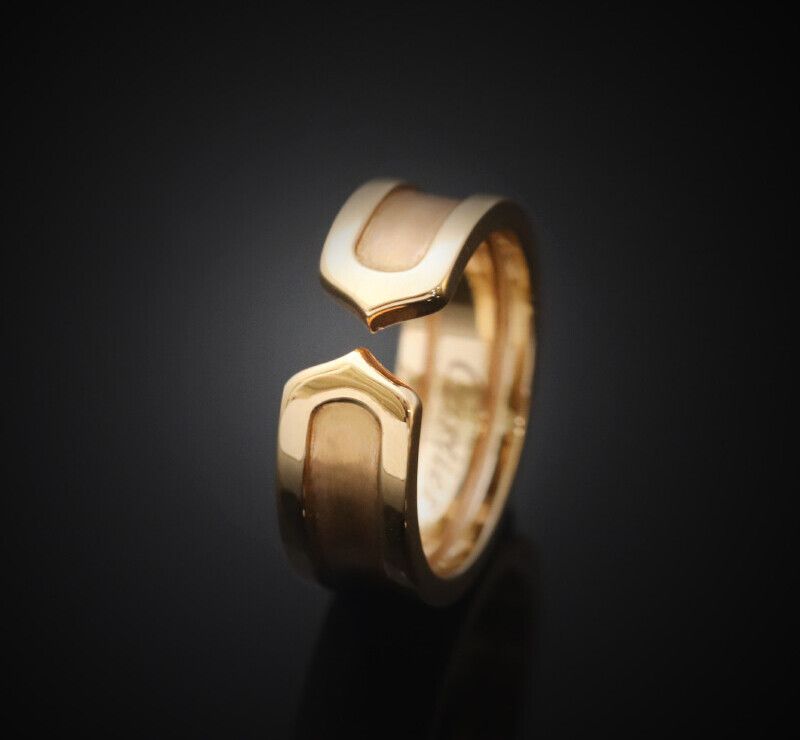 Cartier Double C Ring 18K Rose Gold 6.4mm SKU: 7246234472 75876012