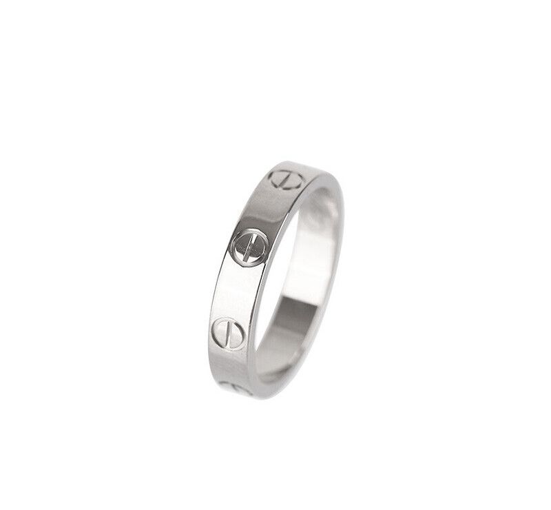 Cartier 18K White Gold Love Band 48 Size 3.5mm 7245474169 75875707