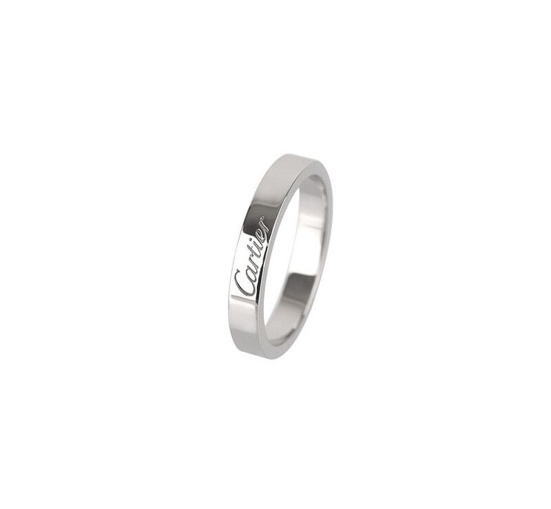 Cartier Platinum Wedding Band C-Ring 3mm Size 48 7215359611 75683817