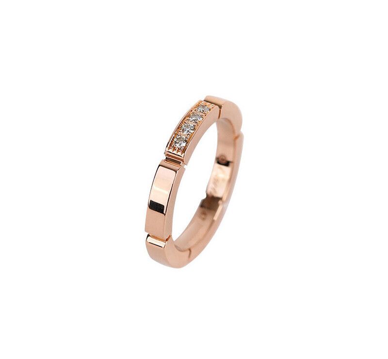 Cartier Panda 18K Rose Gold Diamond 4P Ring 2.3MM 7241860725 75683726