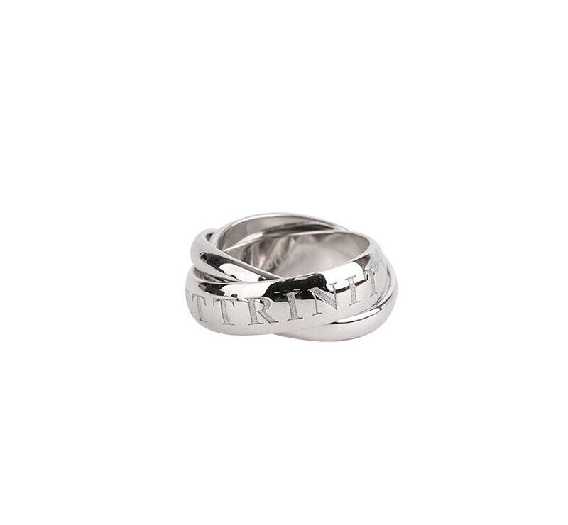 Cartier Trinity 18K White Gold Ring 48 5.5MM 7213728689 75683795