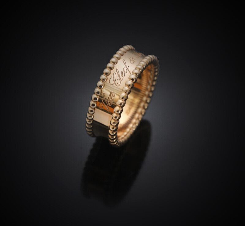 Van Cleef & Arpels Signature 18K Rose Gold Ring ARN32459 75683796