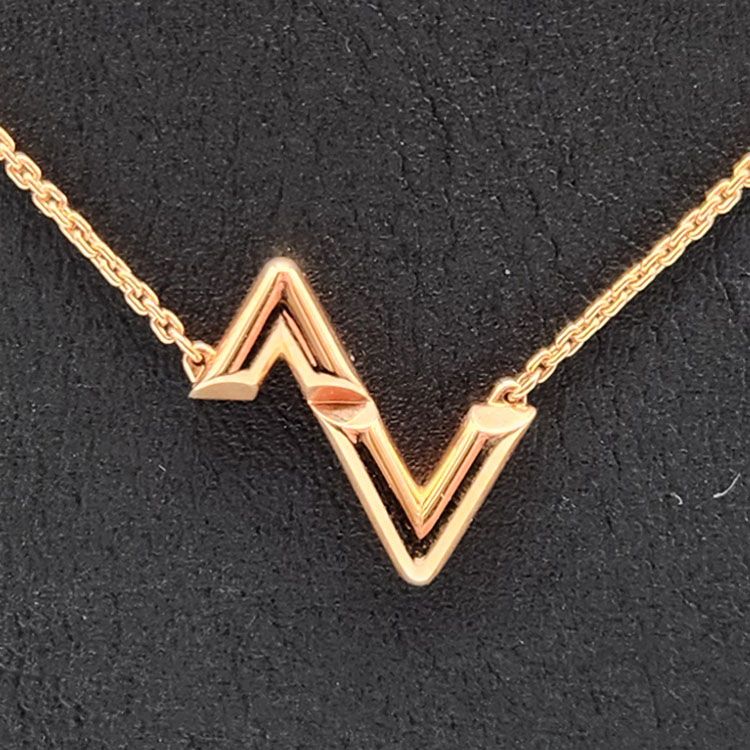 Louis Vuitton Bolt Upside Down Gold Necklace L886217 130485056