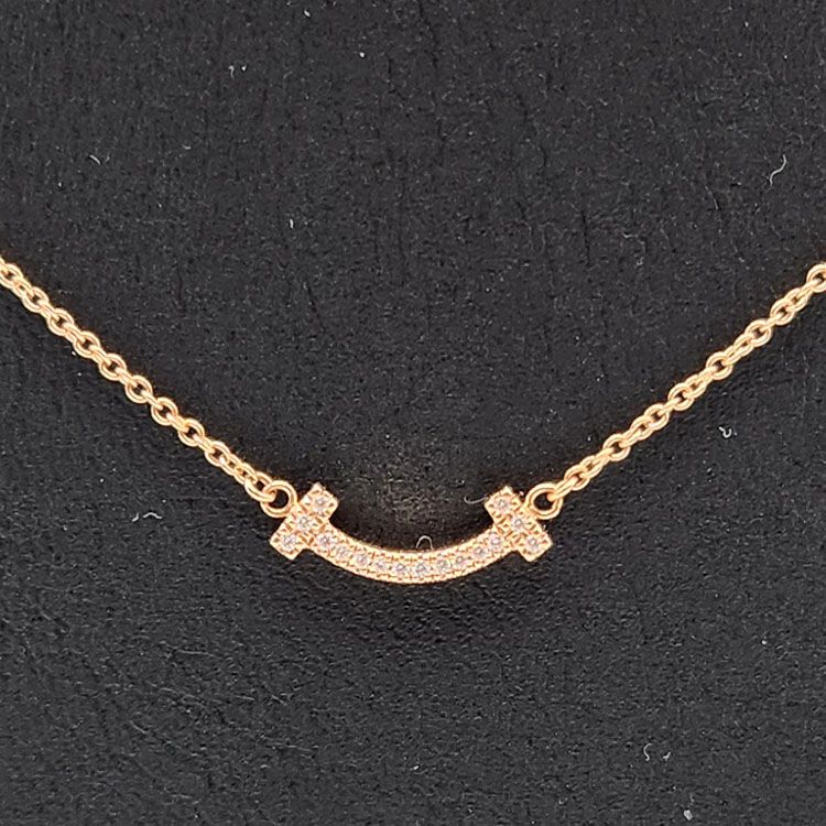 Tiffany & Co Tiffany T Smile Diamond Necklace L787400 130486357