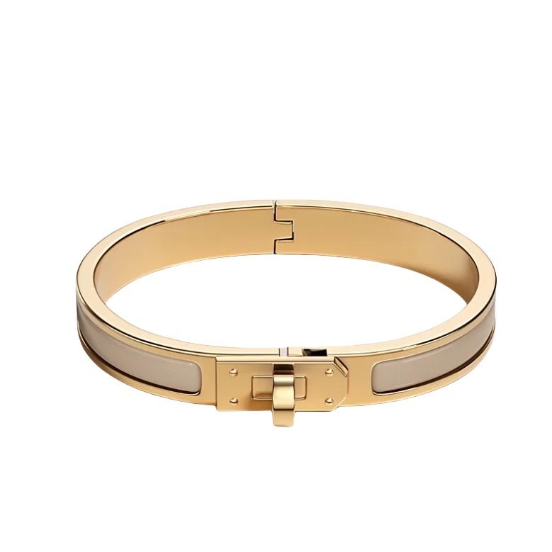 Hermes Mini Click Kelly Bracelet Gold Marron Glace H200004F 19PM 120800578