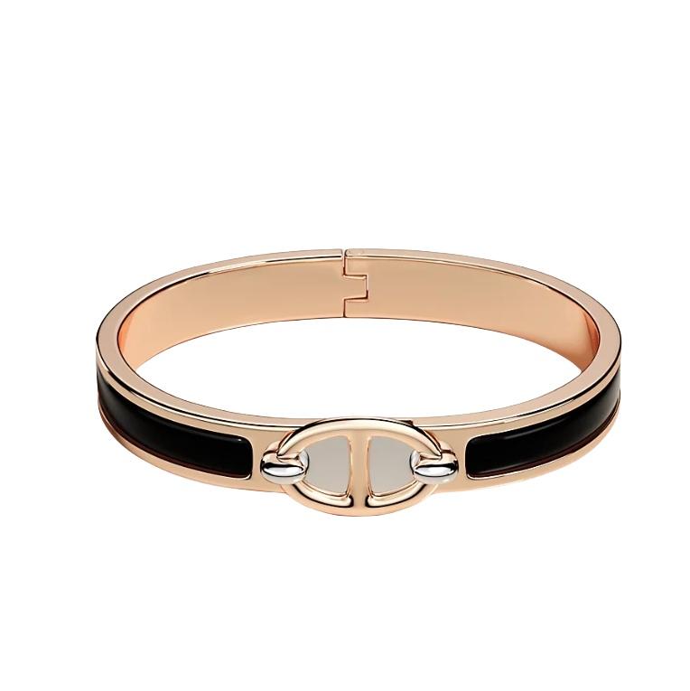 Hermes Mini Click Chaine d'Ancre Bracelet Rose Gold H209000FO01PM 130088525
