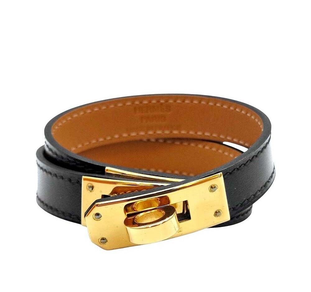 Hermes D Leather Bracelet D 7540499691 129711735