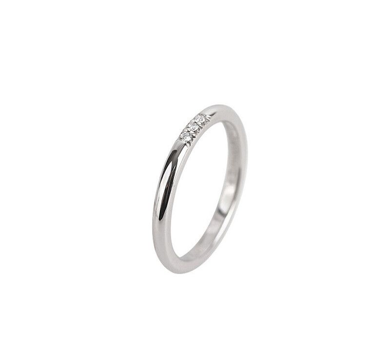 Tiffany & Co Classic Wedding Band Platinum Dia 3P 9 1.9MM 7241776057 75683701