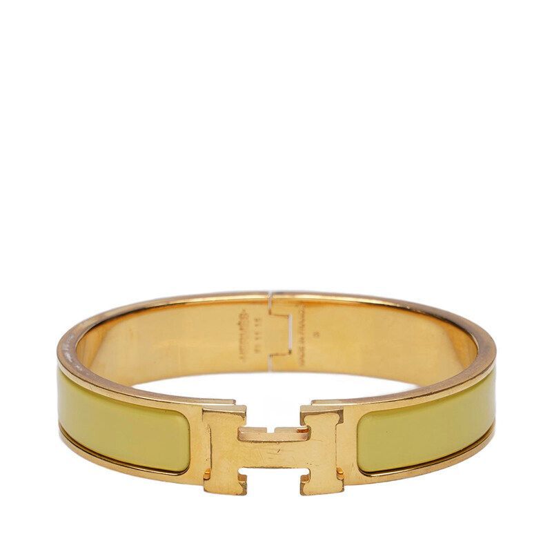 Hermes Yellow Gold Clickash PM Bracelet 12345 123836507