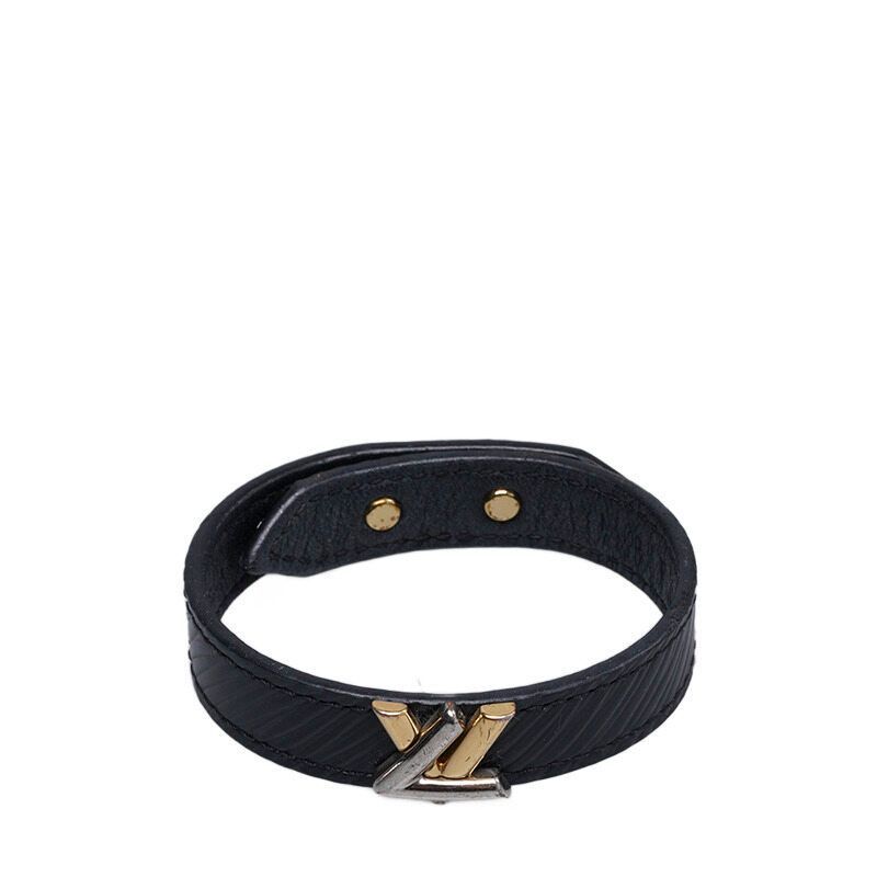 Louis Vuitton Black Calfskin Epi Twist Bracelet M6400E 118577880